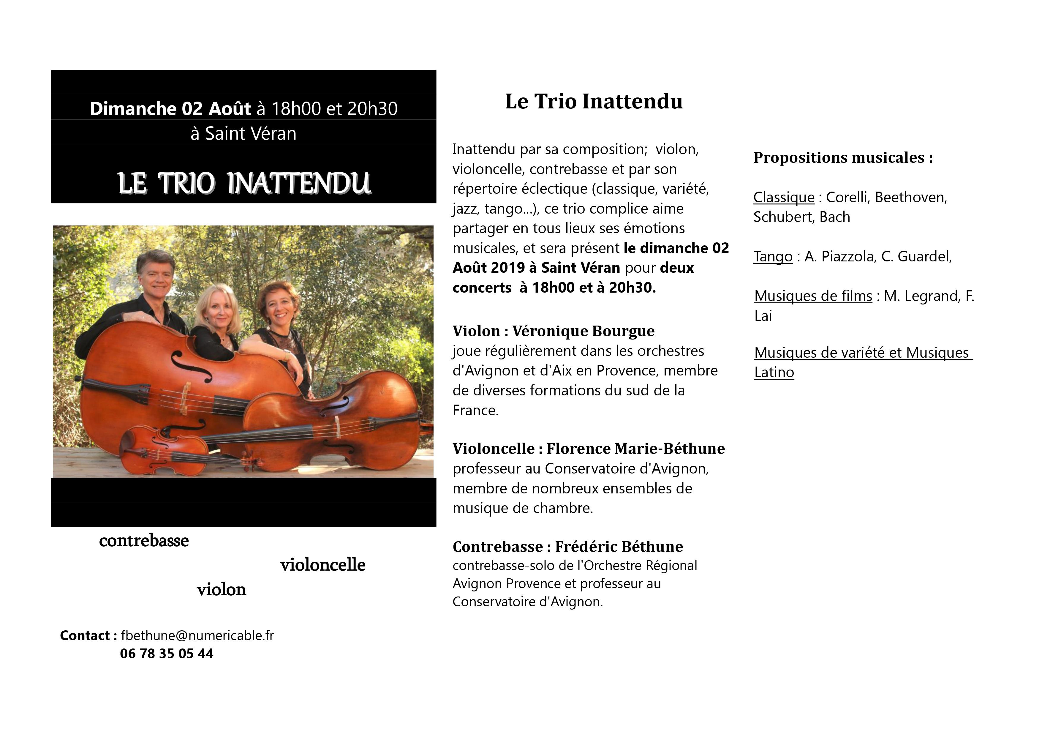 Flyer Trio inattendu